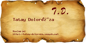 Tatay Doloróza névjegykártya